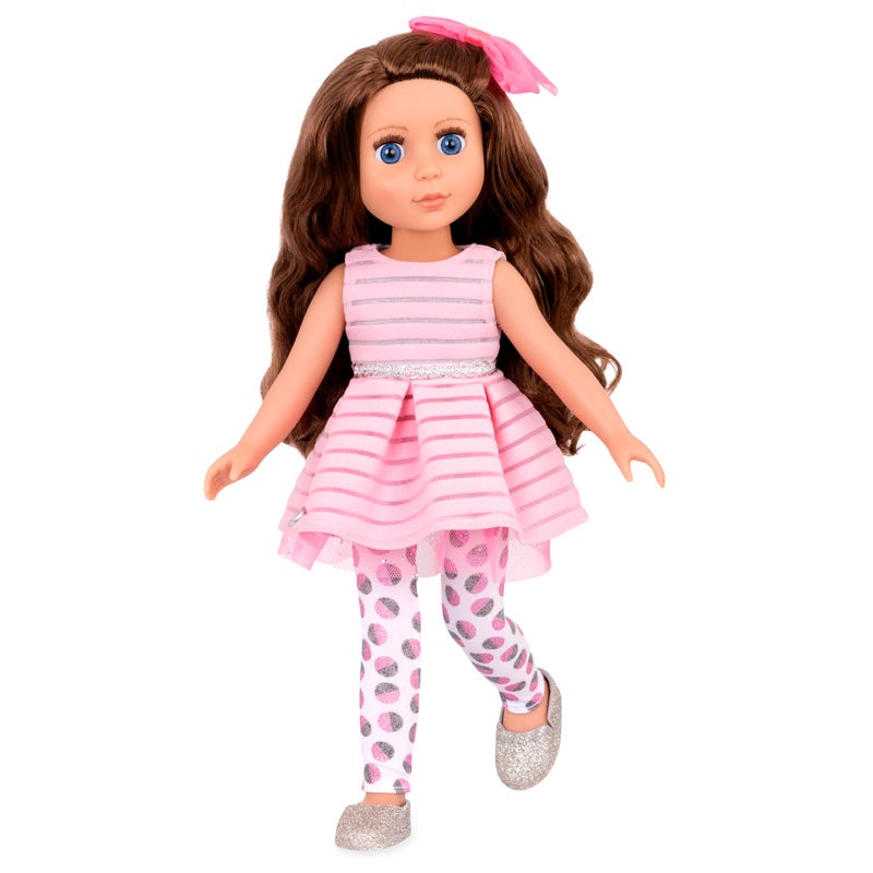 Glitter Girls - Bluebell 14-inch Poseable Fashion Doll - Dolls for Girls Age 3 & Up,Pink, Brown, Silver, Blue - Image 1