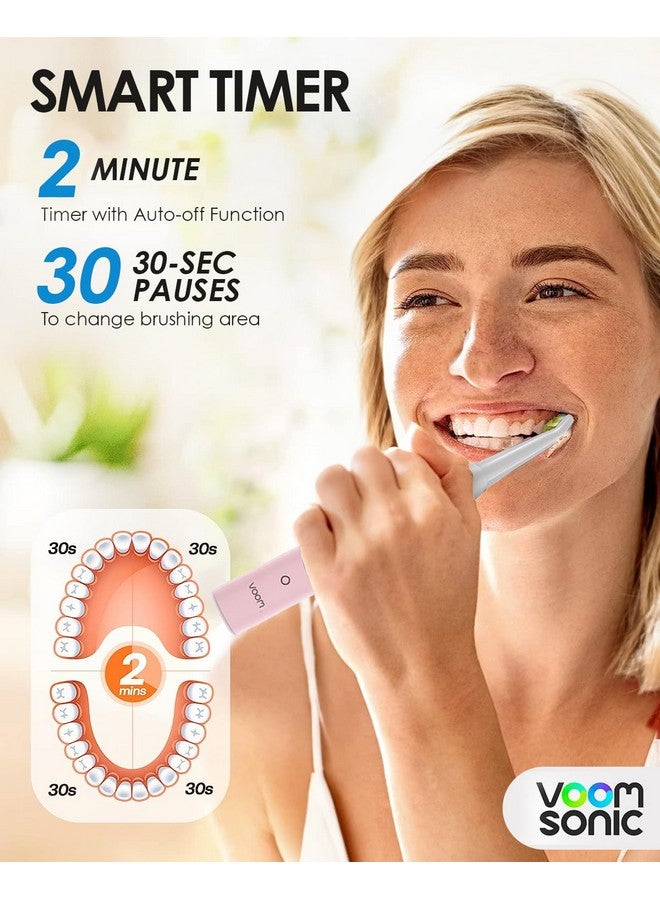 Voom Sonic Pro 7 Series Rechargeable Electronic Toothbrush, Advanced Oral Care Technology, 2-Minute Timer w/Quadrant Pacing, 5 Adjustable Speeds - Image 3