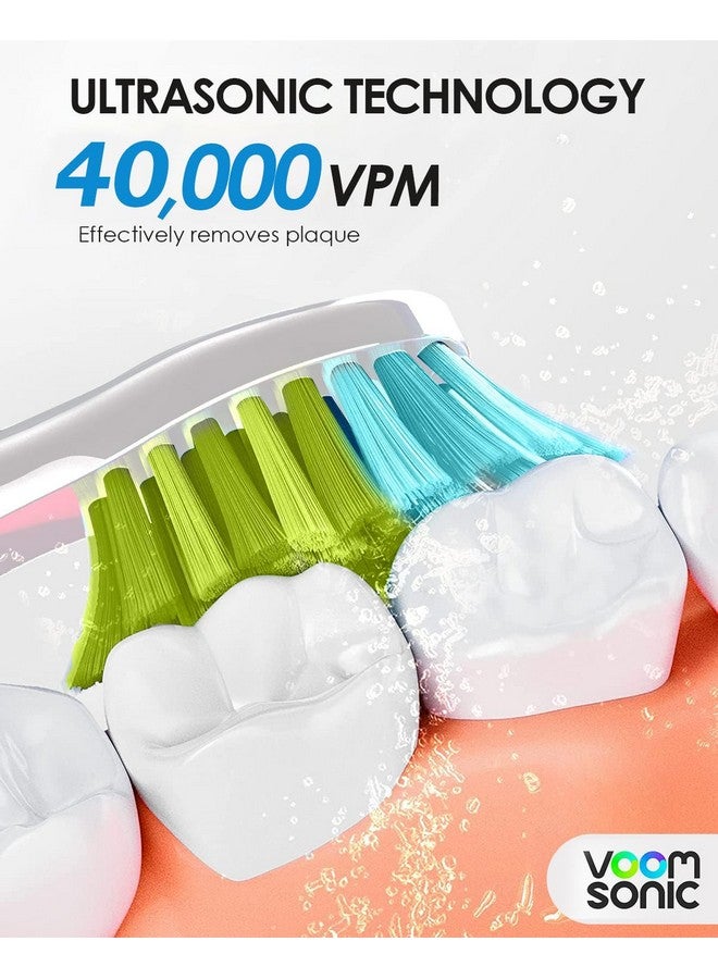 Voom Sonic Pro 7 Series Rechargeable Electronic Toothbrush, Advanced Oral Care Technology, 2-Minute Timer w/Quadrant Pacing, 5 Adjustable Speeds - Image 4