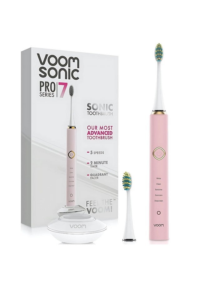 Voom Sonic Pro 7 Series Rechargeable Electronic Toothbrush, Advanced Oral Care Technology, 2-Minute Timer w/Quadrant Pacing, 5 Adjustable Speeds - Image 1