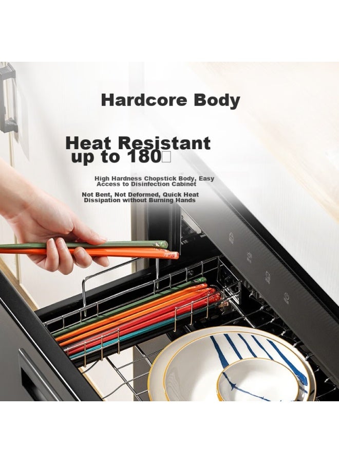 SUPOR Supor Chopsticks, Alloy Chopsticks, Non-slip, Anti-mold, Heat-resistant, Household Chopsticks, Color-coded Stickers, 5 Pairs, Tk2059e  - Image 4