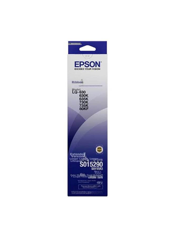 إبسون Epson C13s015583/s015290 خرطوشة شريط أصلية (مع قلب الشريط) (لـ Lq-610k/615k/630k/635k/730k/735k/80kf/80kfii) عبوة - Image 3