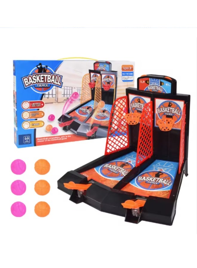 لعبة آلة كرة السلة الصغيرة لعبة ممتعة للأطفال لشخصين مكونة من 36 قطعه - Image 1