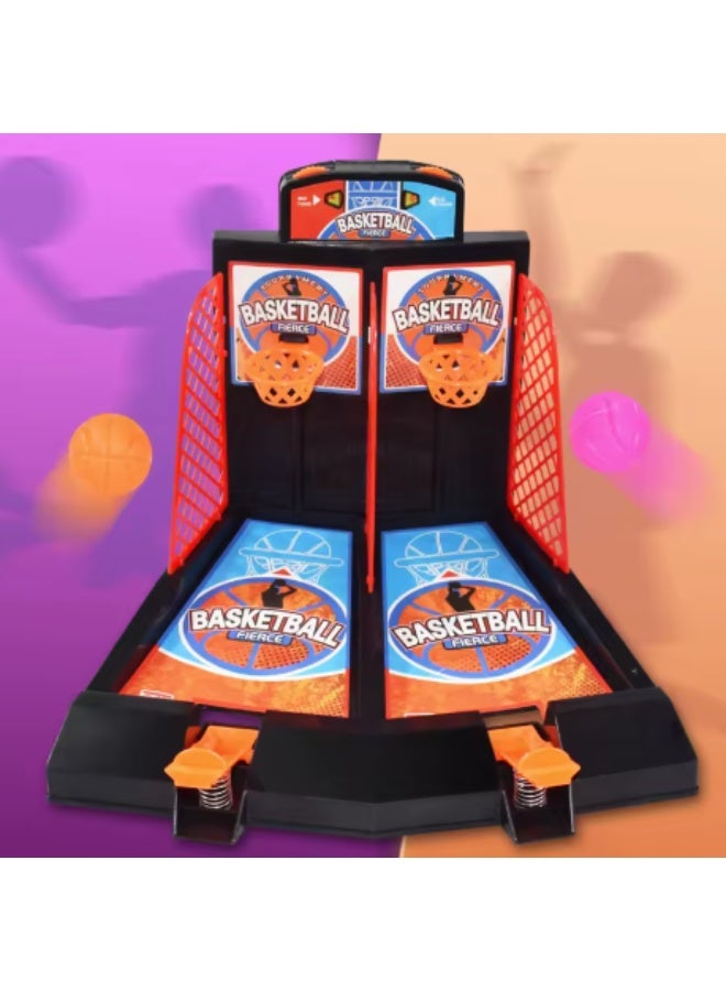 لعبة آلة كرة السلة الصغيرة لعبة ممتعة للأطفال لشخصين مكونة من 36 قطعه - Image 2