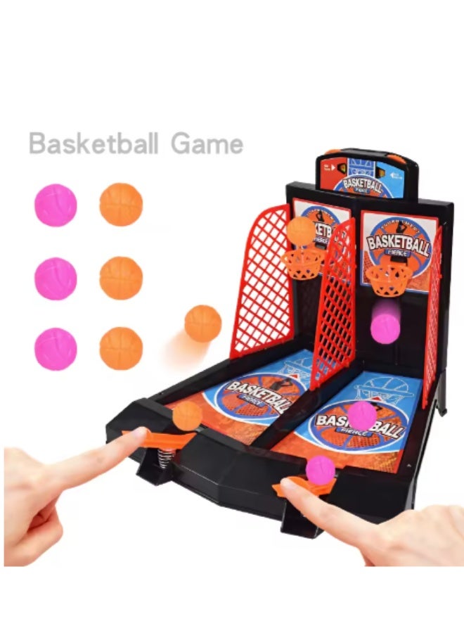 لعبة آلة كرة السلة الصغيرة لعبة ممتعة للأطفال لشخصين مكونة من 36 قطعه - Image 3