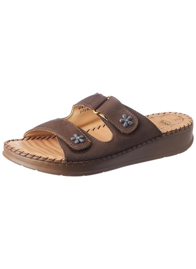 Scholl - Scholl Women's FLORA MULE Slippers (6748001_BEIGE_5 UK) - Image 1