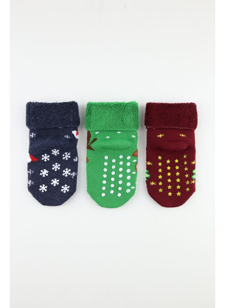 Bross New Year Non-Slip Towel Baby Socks  - Image 2