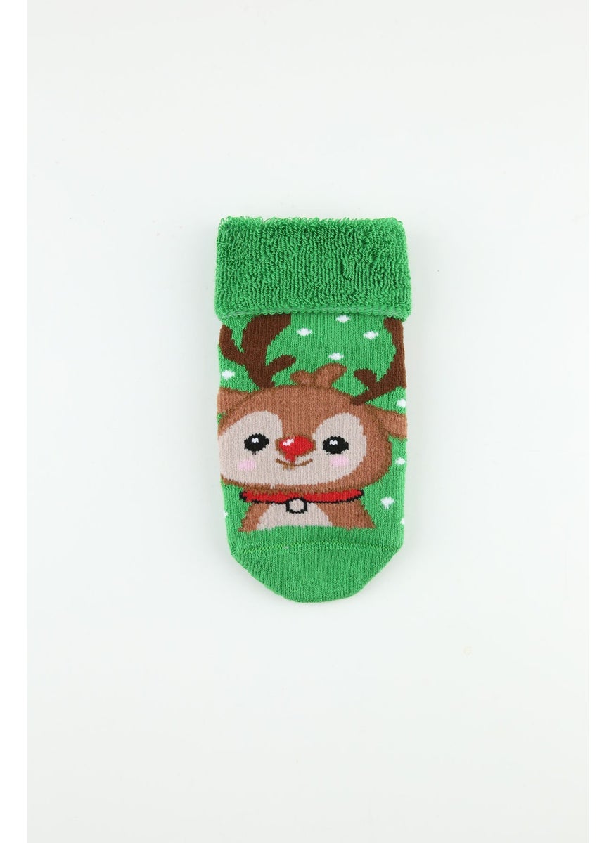 Bross New Year Non-Slip Towel Baby Socks  - Image 3