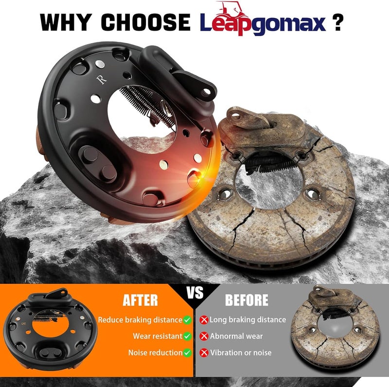 LEAPGOMAX Golf Cart Brake Assembly for EZGO and Yamaha Models - Image 4