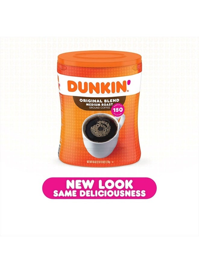 Dunkin Donuts - Dunkin Donuts Original Blend Ground Coffee, Medium Roast (45 Ounce .) - Image 1