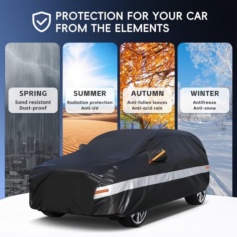 Holthly 10 Layers SUV Car Cover for Toyota 4Runner (2002-2024) - Waterproof All Weather Protection - Image 5