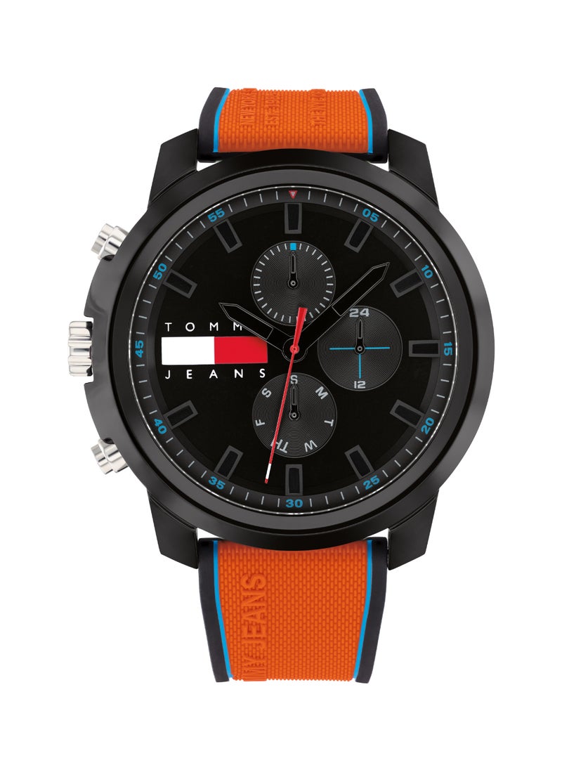 TOMMY HILFIGER - Round Analog Men's Black Case Wrist Watch - 1710583 - Image 1