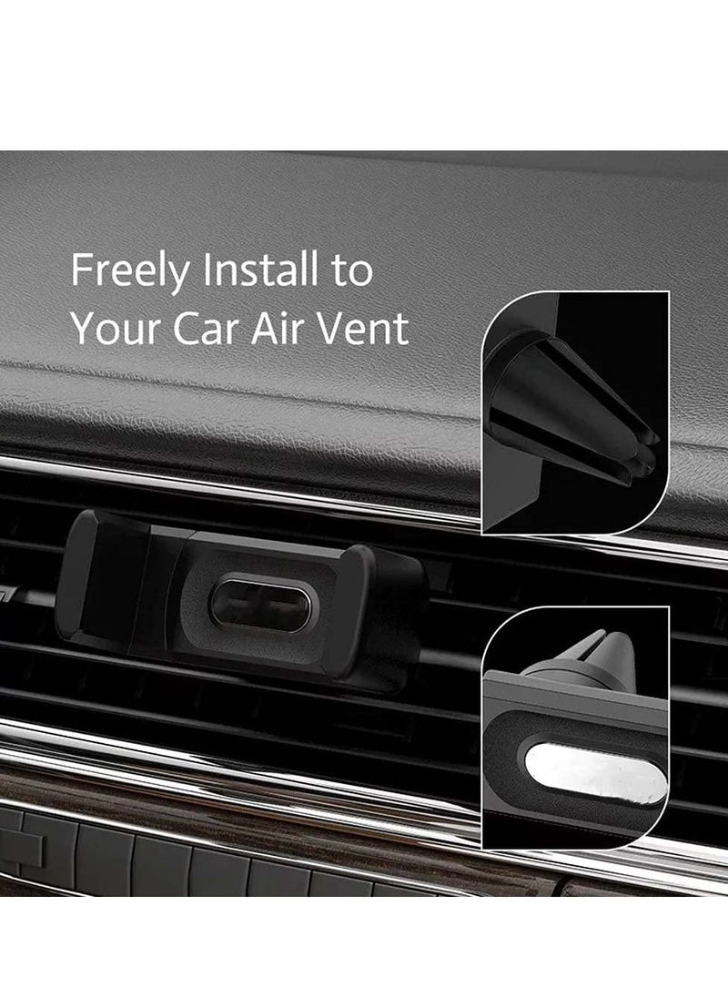 Generic - Rotation Extendable Universal Car Air Vent Mount Cradle Bracket Stand Holder Black - Image 1
