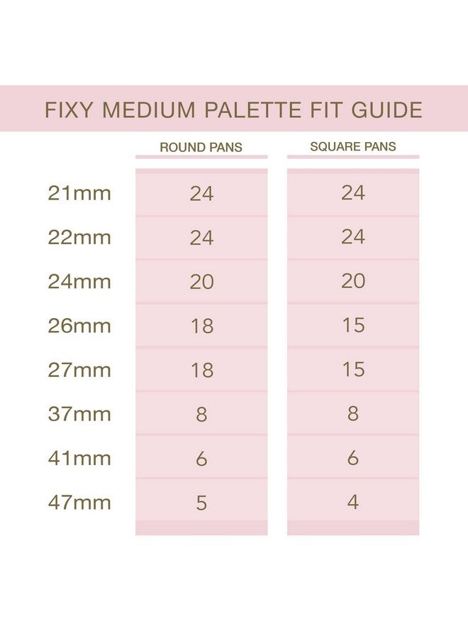 FIXY Empty Magnetic Makeup Palette with Clear Top, Small Palette- Organize, Depot & Declutter Makeup - Customize Your Palette - Travel and Eyeshadow Organizer - 5.7"x4.3" - Image 3