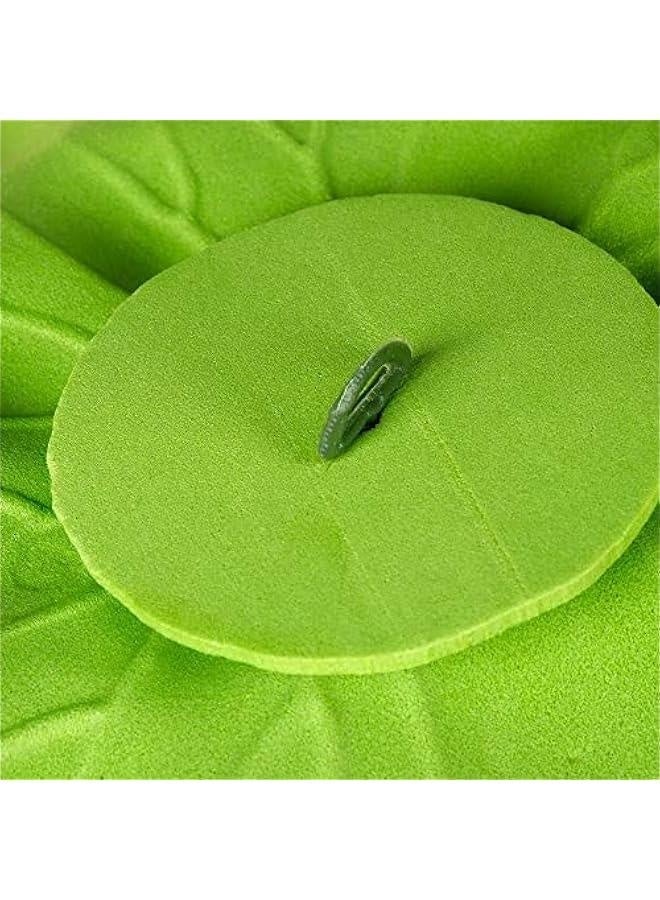 Generic 6Pcs 7in Artificial Lotus Flower Water Lily Fake Plants Swimming Pool Floating Plants Floral Foam Simulation Wedding Ornament Home Decor(7inch,White)  - Image 4