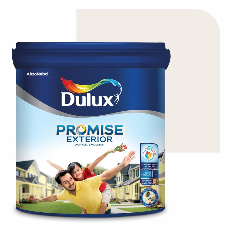Dulux Promise Exterior Emulsion Paint (1L, Quiet Solitude)Ideal for exterior wall paint, smooth finish, anti-peel & anti-crack, perfect for dry to moderate climates, 3-year warranty - Image 4