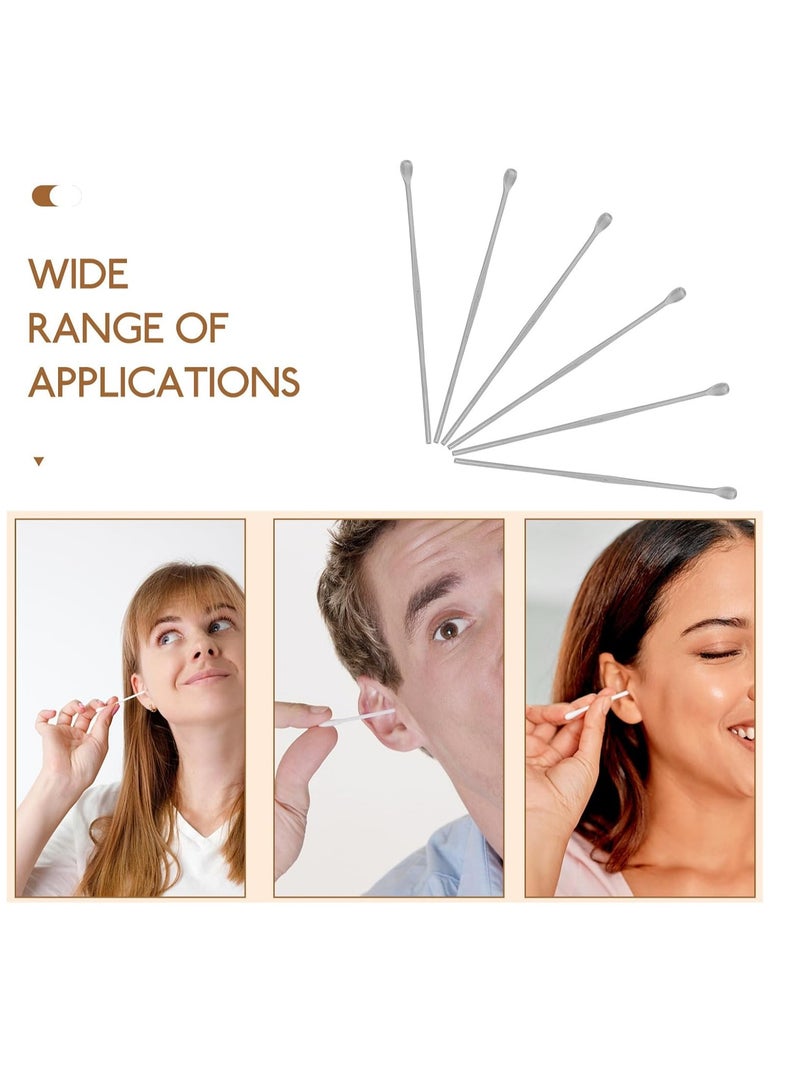 6pcs Ear Pick Metal Ear Spoon Ear Wax Curette Ear Cleaner Tool Earwax Removal Kit - Image 4