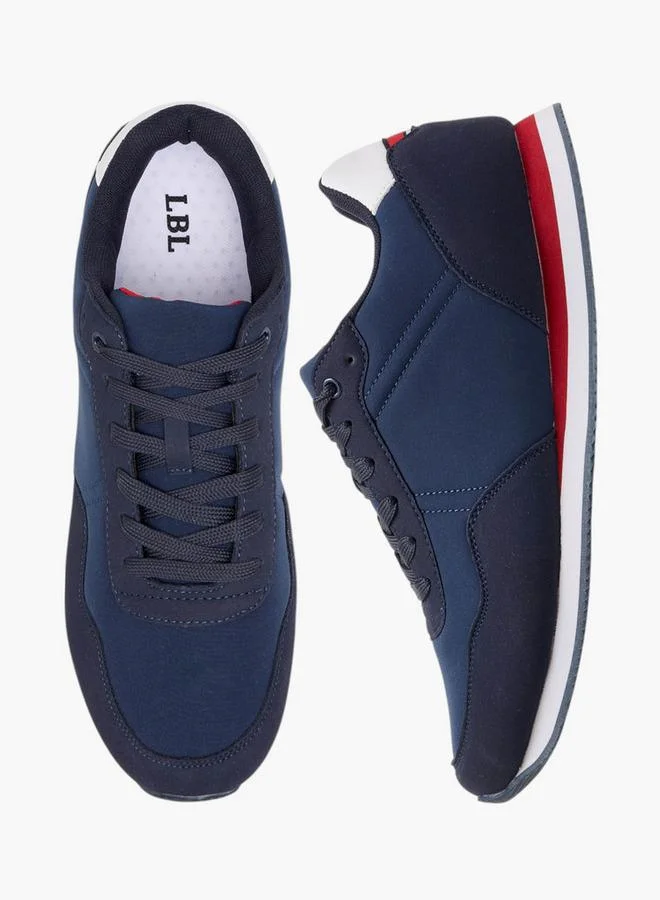 LBL by Shoexpress Panelled Lace-Up Sneakers
