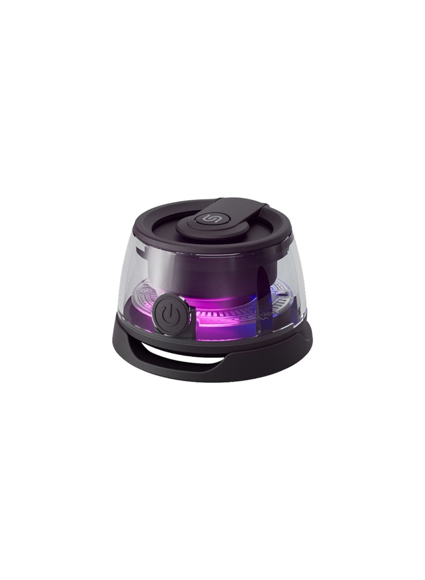 Charme Magnetic Speaker with RGB Lights, Up to 5 Hours Play Time, 40mm Driver Size, 3W Power Output, 10m Transmission Range, 400mAh Battery Capacity, Compact & Portable Design - Black