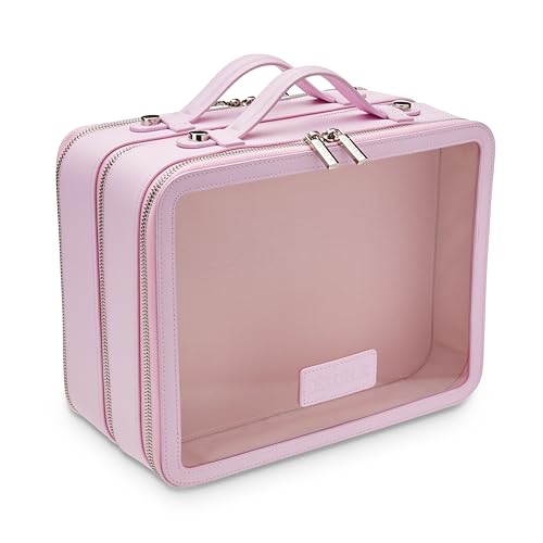 ETOILE - Large Twin Cosmetic Case Lavender Pink - Dual Compartment Cosmetic Beauty Organizer & Toiletry Case - Image 1