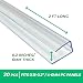 OWLHAUS Polycarbonate Greenhouse Panels U Connector 20 Pieces 2ft Length Prevent Dust Rain Moisture from Getting into TwinWall Panels Fit 6mm or 4mm 02 in Panels U Connectors 6mm2ft - Image 2