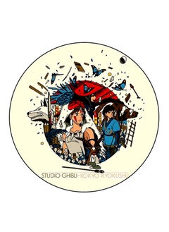 Princess Mononoke Printed Large Pin Multicolour