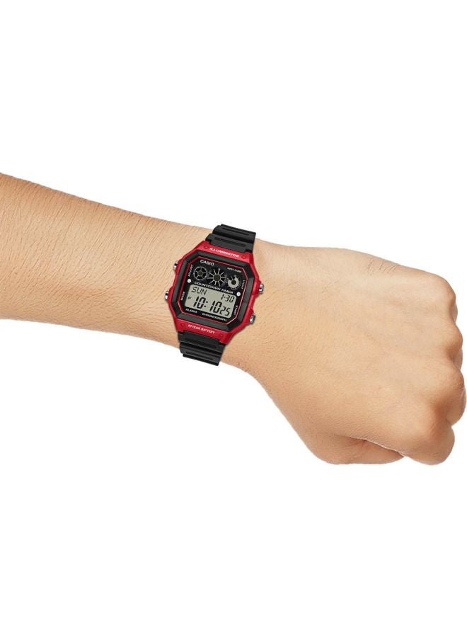 CASIO Boys Youth Series Quartz Digital Watch AE-1300WH-4AVDF - 45 mm - Black - Image 4