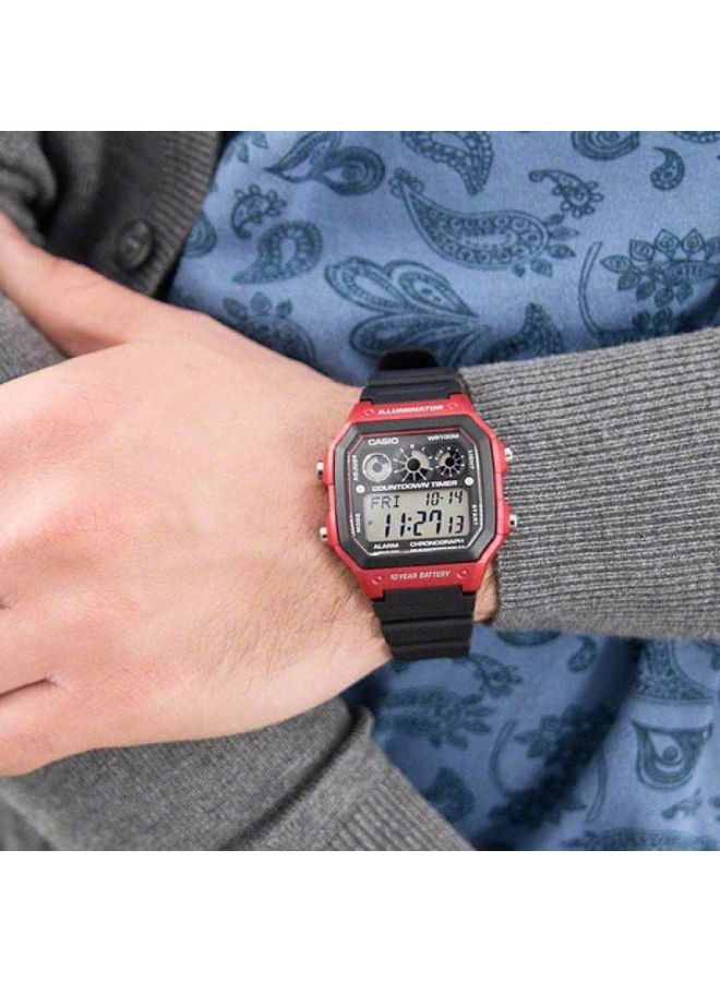 CASIO Boys Youth Series Quartz Digital Watch AE-1300WH-4AVDF - 45 mm - Black - Image 5