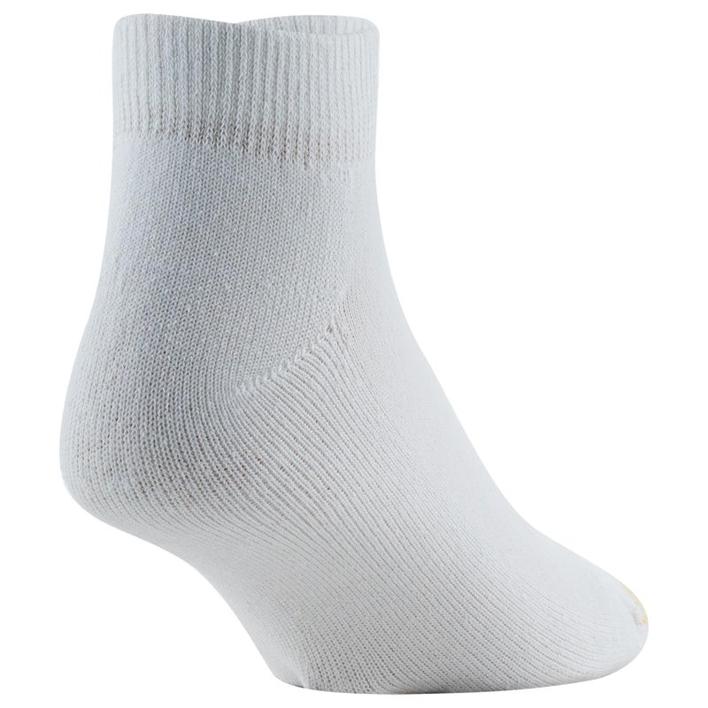 GOLDTOE Men's Cotton Low Cut Sport Liner Socks, 6-Pairs, White, Large - Image 4
