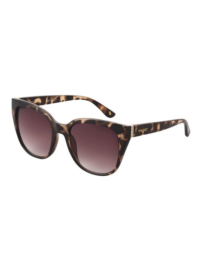 NINE WEST Women'S Shayna Sunglasses Cat Eye Brown Tortoise 52Mm - Image 1