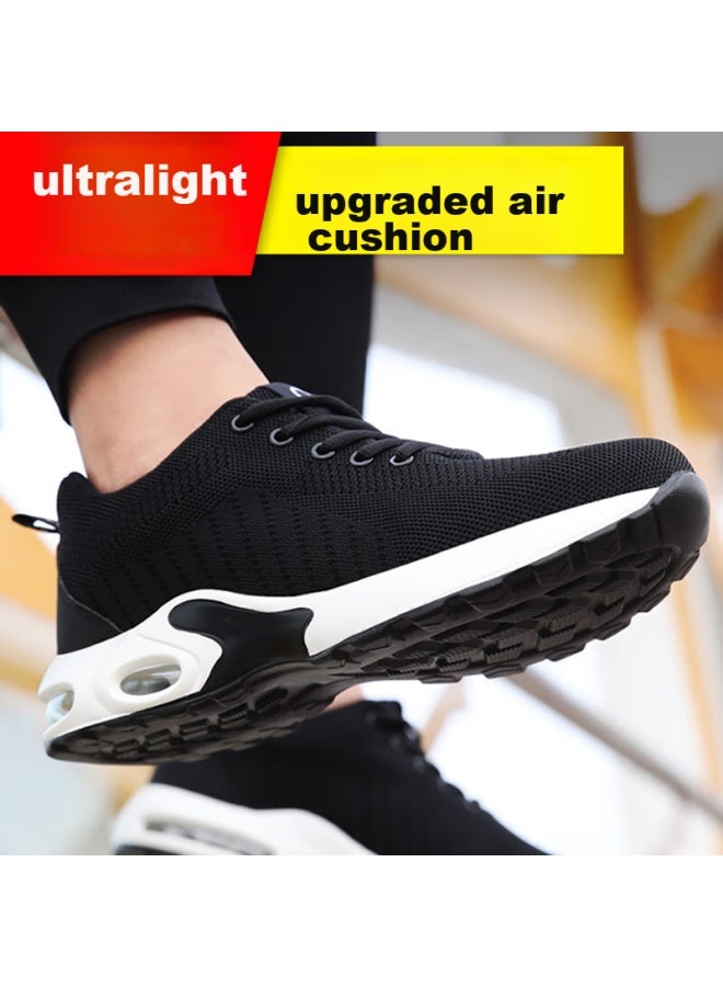 Jingtu Safety Shoes For Men, Summer Breathable, Steel Toe Cap, Puncture-resistant, Lightweight, Wear-resistant, Work Boots E9191-j Size 40