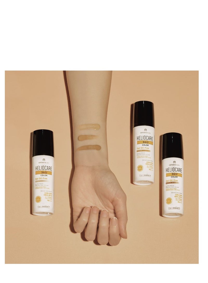 جل هيليوكير 360 درجة خالي من الزيوت بعامل حماية من الشمس 50+ مع تأثير مطفي بيج 50 مل - Image 2