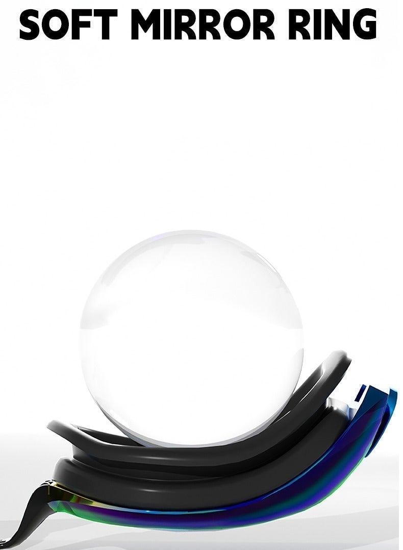 أكسبيه 5 في 1 نظارات سباحة مضادة للضباب -مجموعة النظارات الواقية مع غطاء سباحة، سدادات الأذن، مشبك الأنف، نظارات مقاومة للتسرّب -نظارات سباحة مقاومة للماء يمكن أن تحجب الأشعة فوق البنفسجية بفعالية -مناسبة للرجال والنساء (الأسود) - Image 4