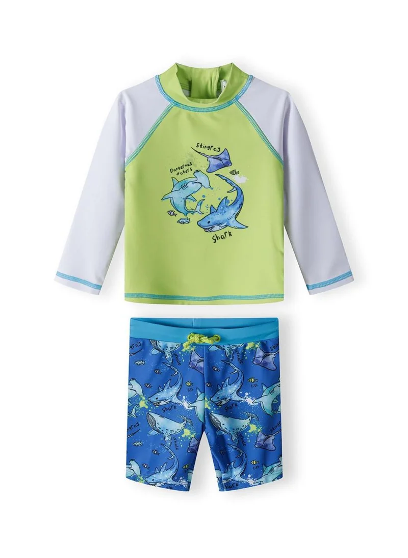 مينوتي Kids Boys  2 Piece Long Sleeve Rash Top And Short Set