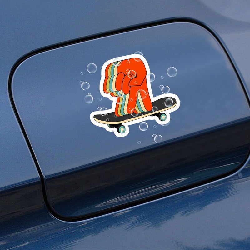 80Er 90Er Retro Vintage Fingerboard Sticker Matte Vinyl Self Adhesive Single Use 1pc - Image 4