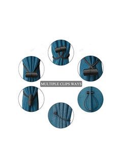 The Bros Magnetic Curtain Tiebacks Clips, 2PCS Window Holdbacks, Strong Buckle Straps for Blackout Treatment, Decorative Holdback for Home Office  - Image 4