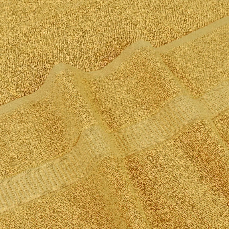 REWOP Microfiber Towels for Bath Large SizeSuper Soft Coral Fleece Bathing Towel with Hook Quick Dry Super AbsorbentBath Towel for Men and Women70x140 cm 1 Yellow - Image 3