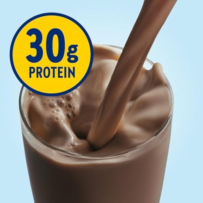 Glucerna مشروب جلوكيرنا بروتين سمارت لرعاية مرضى السكري، شوكولاتة، بديل وجبة لمرضى السكري لدعم إدارة مستوى السكر في الدم، 30 جرام بروتين، 150 سعرة حرارية، جاهز للشرب، زجاجة سعة 11 أونصة سائلة، 4 عبوات - Image 3