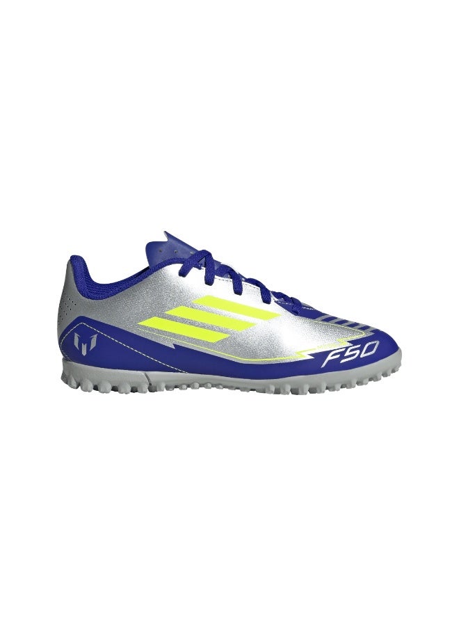 Adidas F50 Club Messi Turf Boots Kids - Silver - Image 1