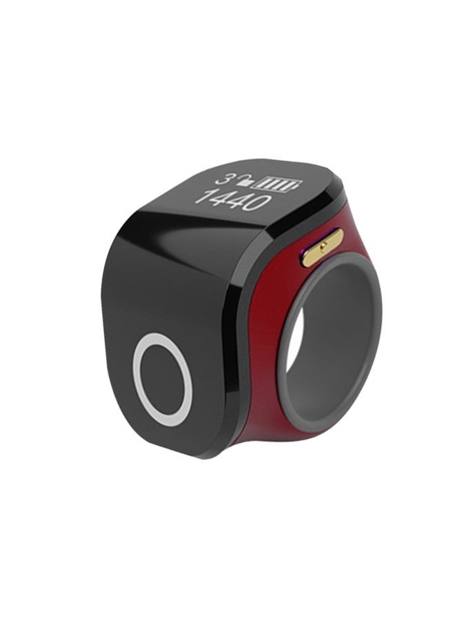 Waterproof Zikr Ring Tasbih Counter With Vibration Reminder, Adjustable Silicone Ring Suitable for Adults and Children to Pray - Image 1