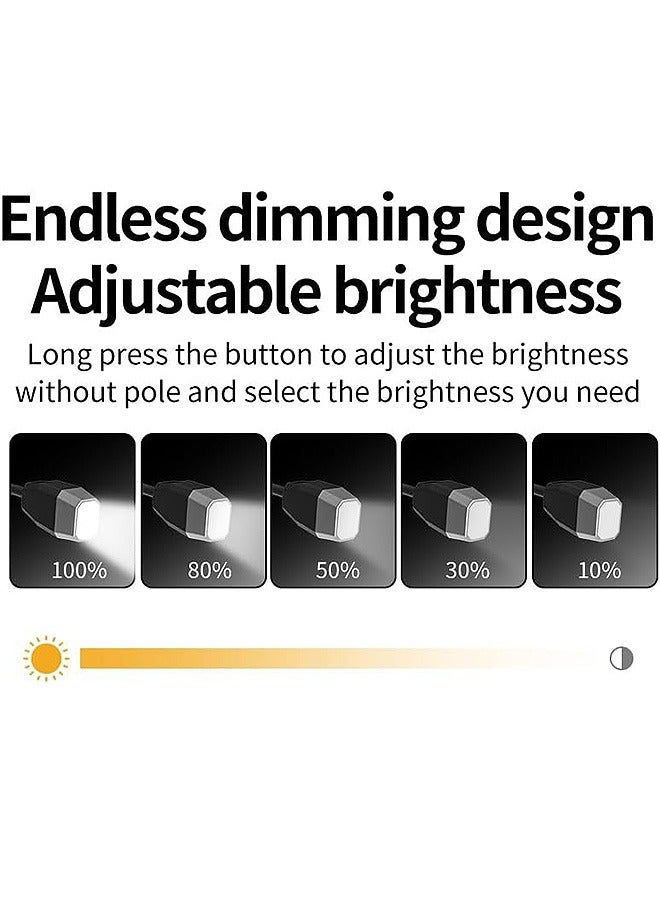 Blue zoo Ear Clip Reading Light, 3 Colors 3 Brightness 360° Rotatable Reading Light, Eye-Care USB Rechargeable Reading Lamp for Kids (Black) - Image 5