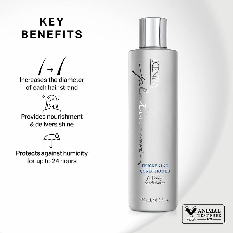 Kenra Professional Platinum Thickening Conditioner | Provides Nourishment & Delivers Shine | Increases Thickness & Volume | Body & Fullness | Protects Against Humidity | All Hair Types | 8.5 fl. Oz - Image 2