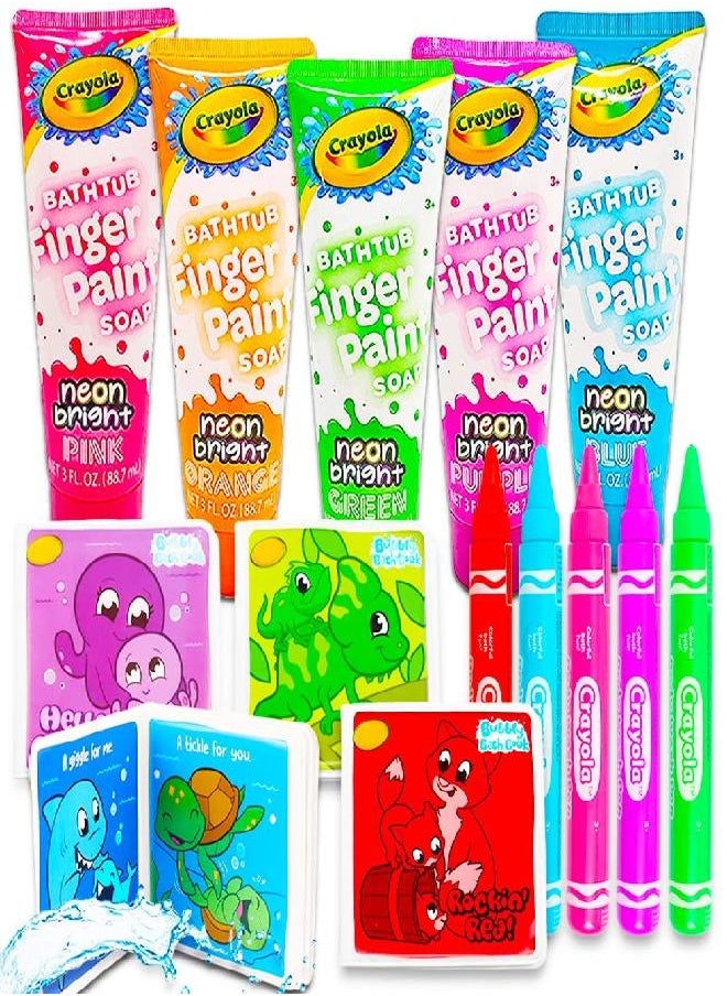 Crayola - Crayola Bath Super Set -- 5 Crayola Bath Paint Soap Tubes, 5 Bath Pens, 3 Bubble Bath Tubes (13 Pc Set) - Image 1