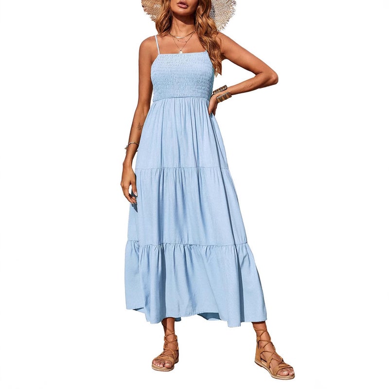 2025 Spring Women's Elegant Sleeveless Split Dress - Image 1