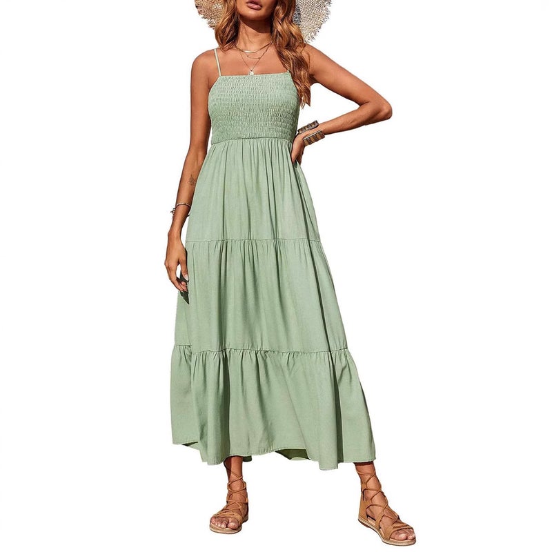 2025 Spring Women's Elegant Sleeveless Split Dress - Image 3