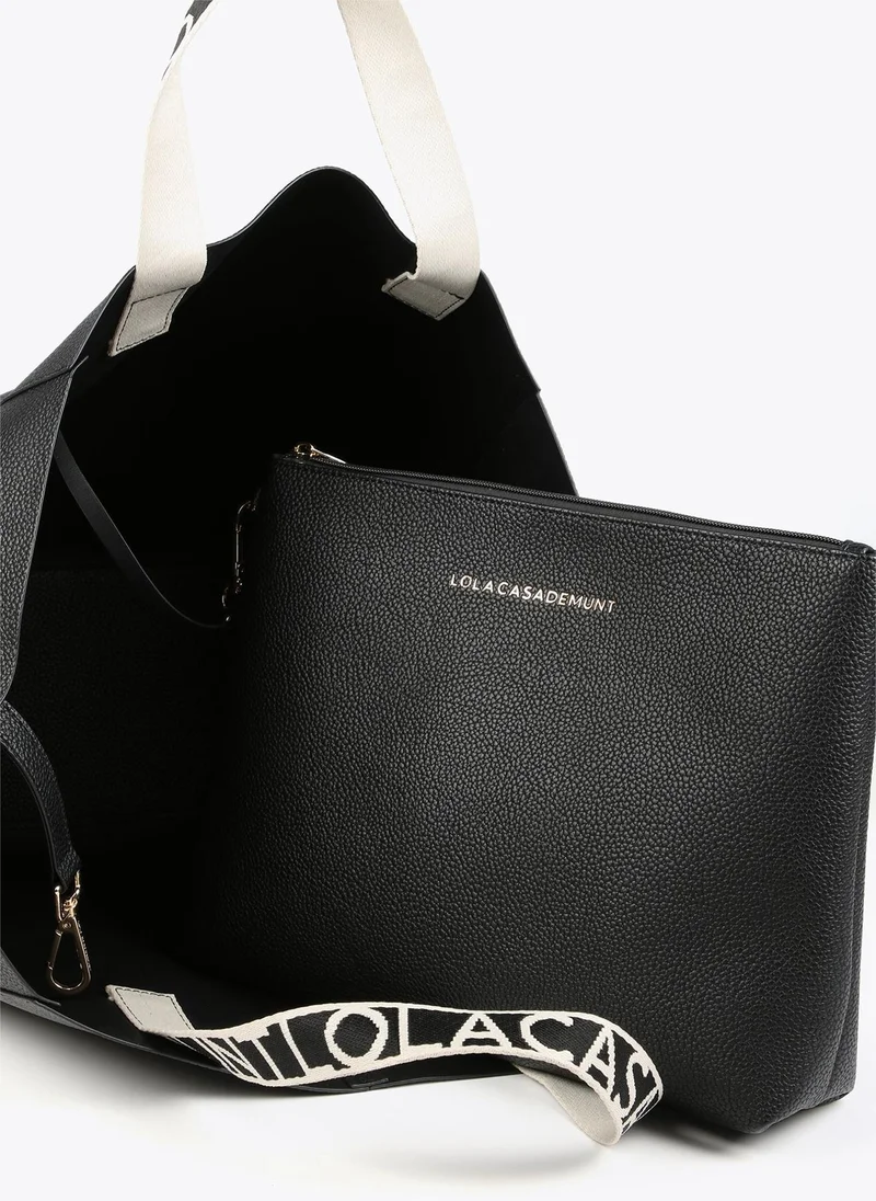 Lola Casademunt Maxi tote bag with logo straps
