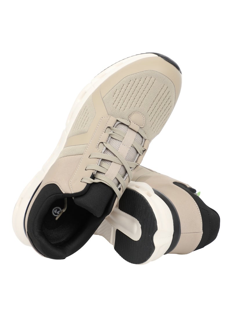 حذاء رياضي رجالي بلون بيج أنيق، يجمع بين التصميم العصري والراحة - مقاس 44 - Image 1