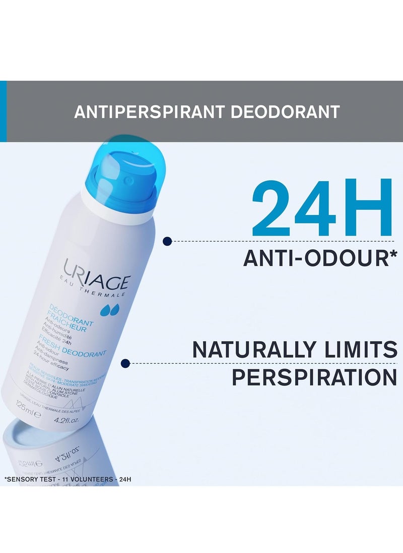 Uriage Uriage Roll On Deodorant For Women, 50ml + Uriage Fresh Deodorant Spray 125ml  - Image 2