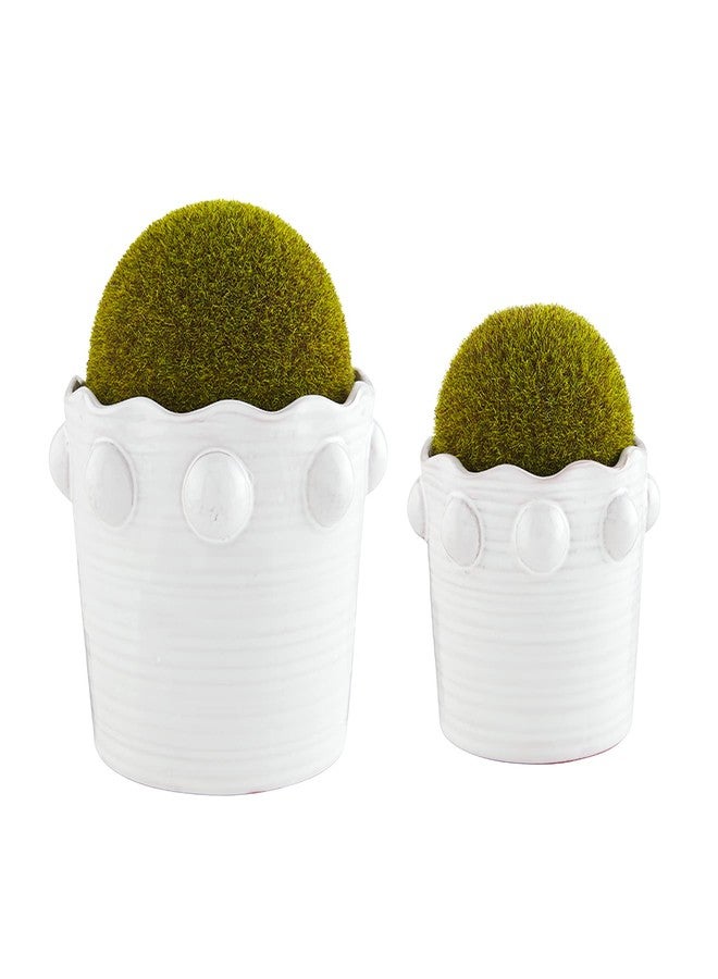 مد باي وعاء طحالب صناعية مزين بالخرز من ماد باي، كبير، قطر 6.25 بوصة × 6.5 بوصة - Image 3