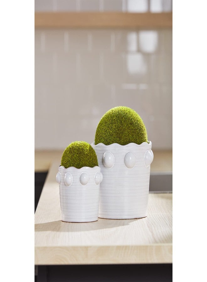 مد باي وعاء طحالب صناعية مزين بالخرز من ماد باي، كبير، قطر 6.25 بوصة × 6.5 بوصة - Image 2